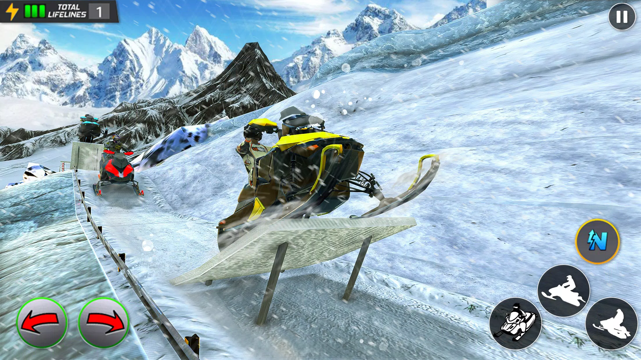 Crazy Skills Snowcross Games ภาพหน้าจอ 1