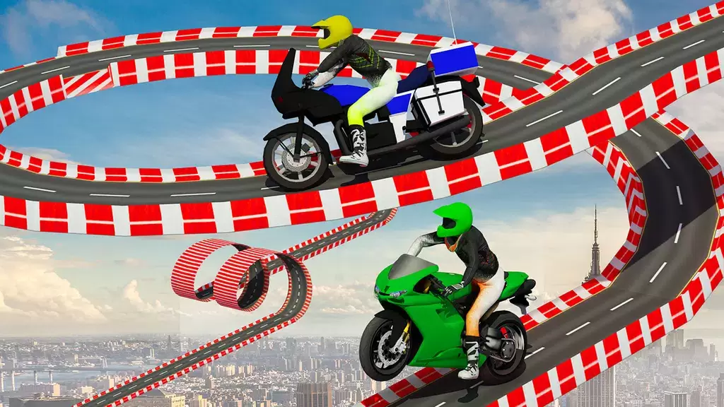 Stunt Bike Race Moto Drive 3D Captura de pantalla 0