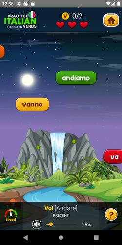 Learn Italian Verbs Game Ảnh chụp màn hình 0