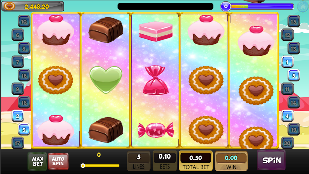 Candy Sweet Slot machine Captura de pantalla 3