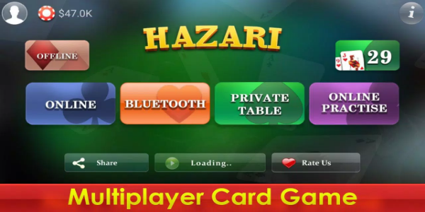 Hazari -1000 points card game Zrzut ekranu 1