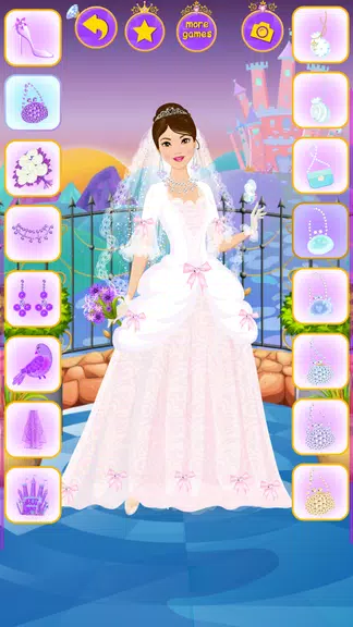 Princess Wedding Dress Up Game Tangkapan skrin 3