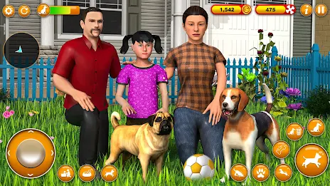 Pet Dog Family Adventure Games Zrzut ekranu 1