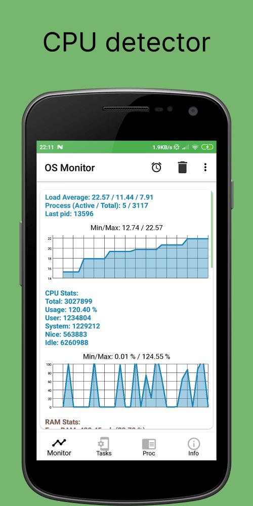 OS Monitor: Tasks Monitor স্ক্রিনশট 0