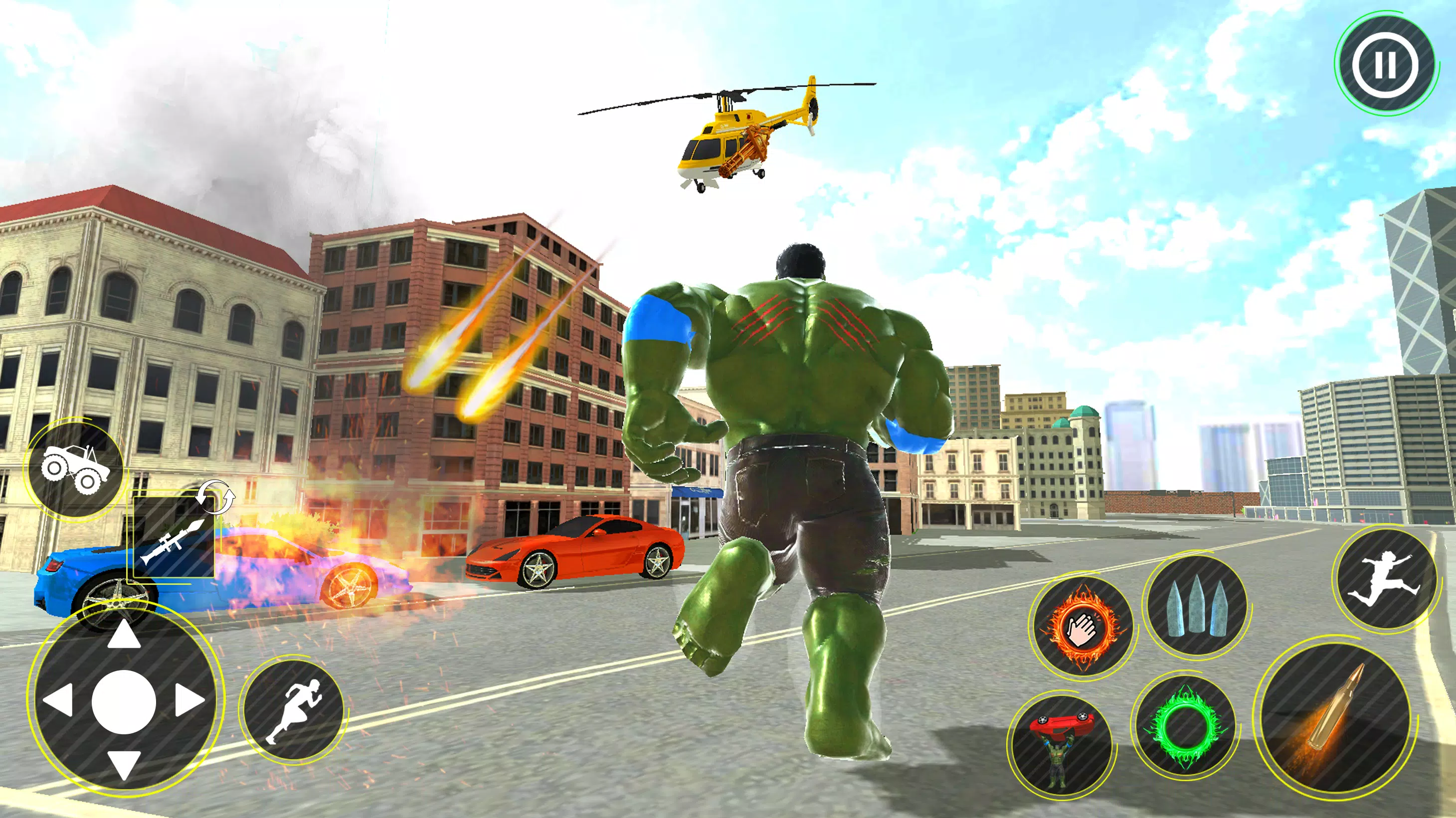 Incredible Monster Hero 3D War Captura de tela 0