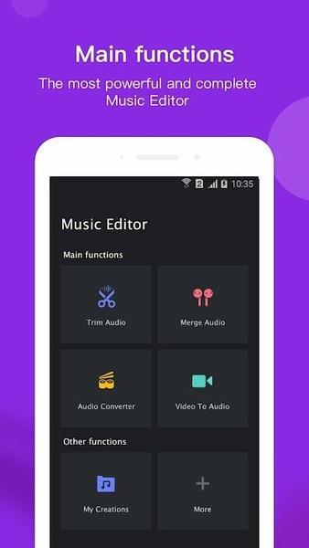 Free Music Editor - Audio, MP3, MP4 Schermafbeelding 0