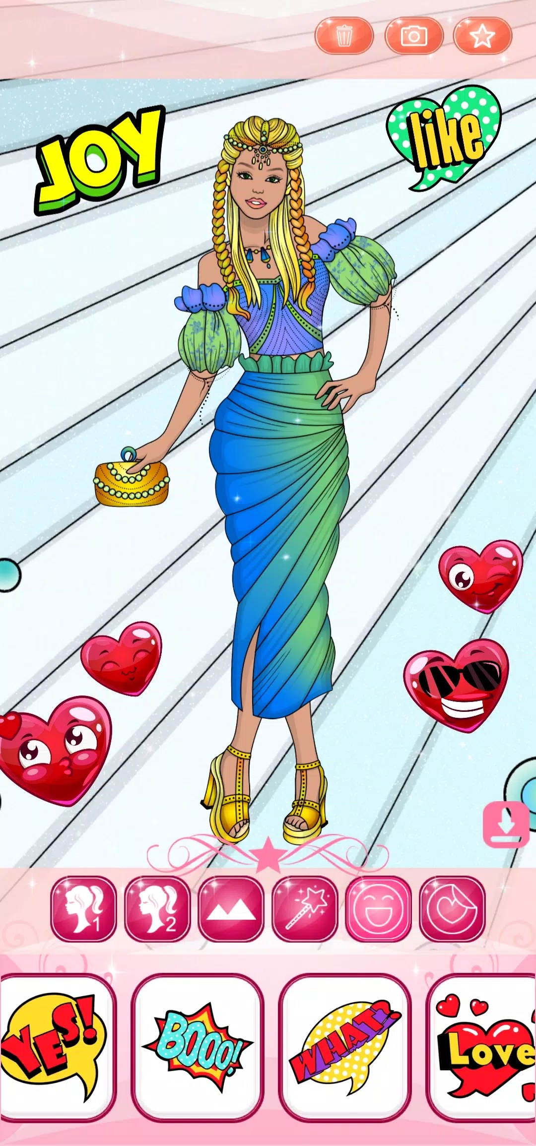 Schermata Dress Up Games & Coloring Book 2