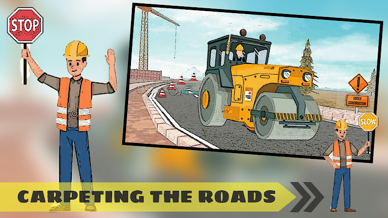 Highway road construction game 스크린샷 0