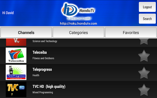 HonduTV for Android TV 스크린샷 2