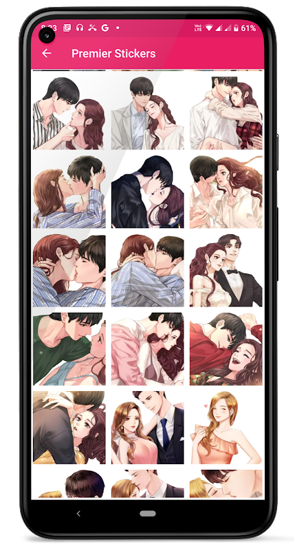 Kiss Me Love Stickers: Kiss Me Wallpaper Schermafbeelding 2