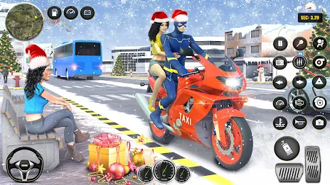 Superhero Bike Taxi Bike Games ภาพหน้าจอ 3