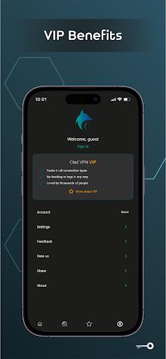 Clad VPN: Secure & Fast Proxy স্ক্রিনশট 1