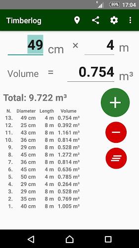 Timberlog - Timber calculator Screenshot 2