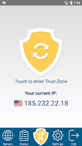 Trust.Zone VPN - Anonymous VPN Captura de pantalla 1