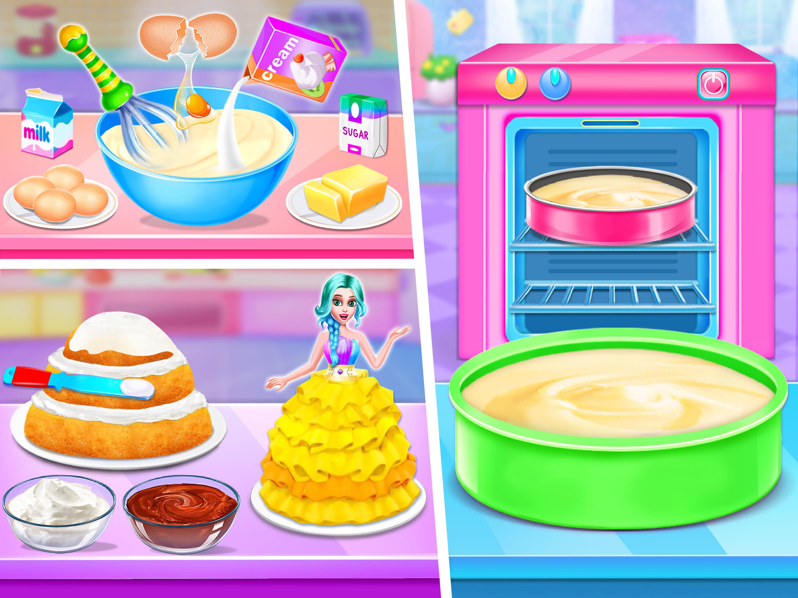 Doll House Cake Maker Game ဖန်သားပြင်ဓာတ်ပုံ 1