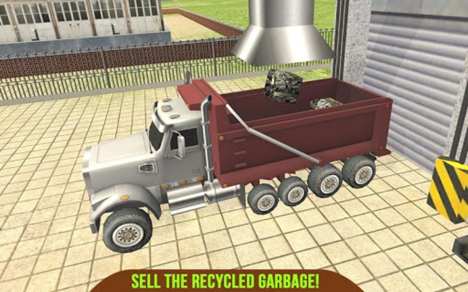 Garbage Truck Recycling SIM Captura de tela 1