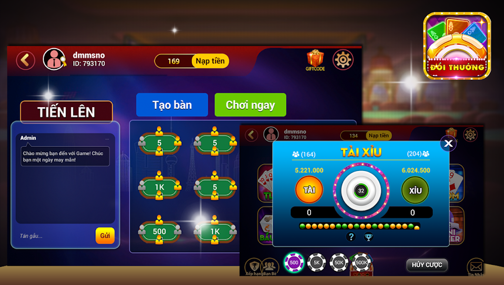 BemClub game danh bai doi thuong Скриншот 1