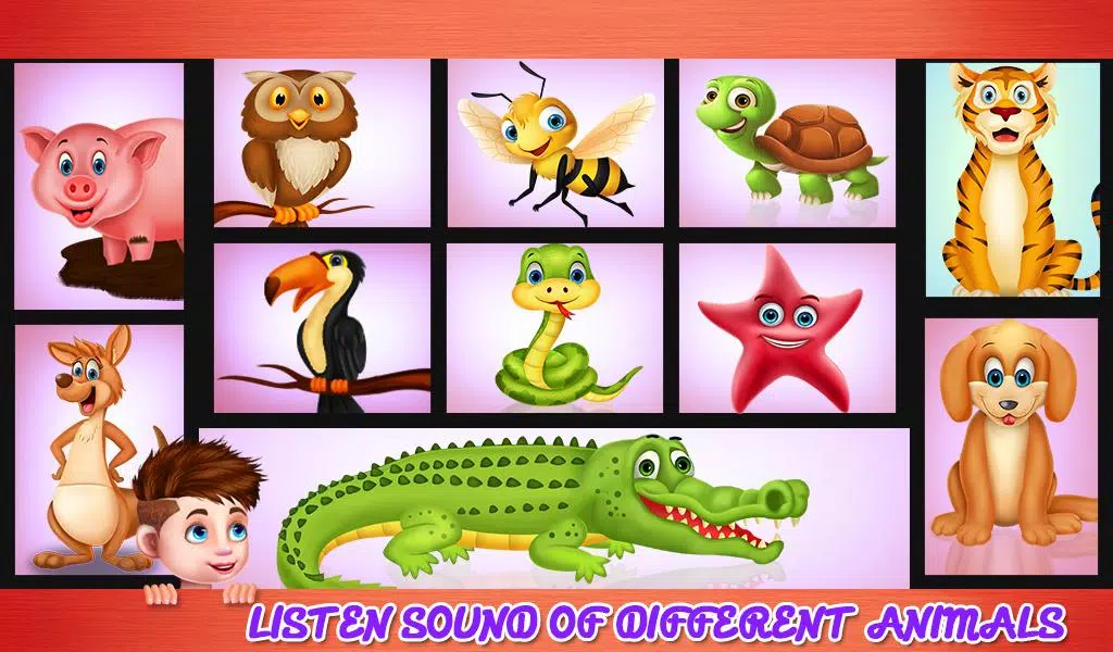 Learning Animal Sounds Games Ekran Görüntüsü 1