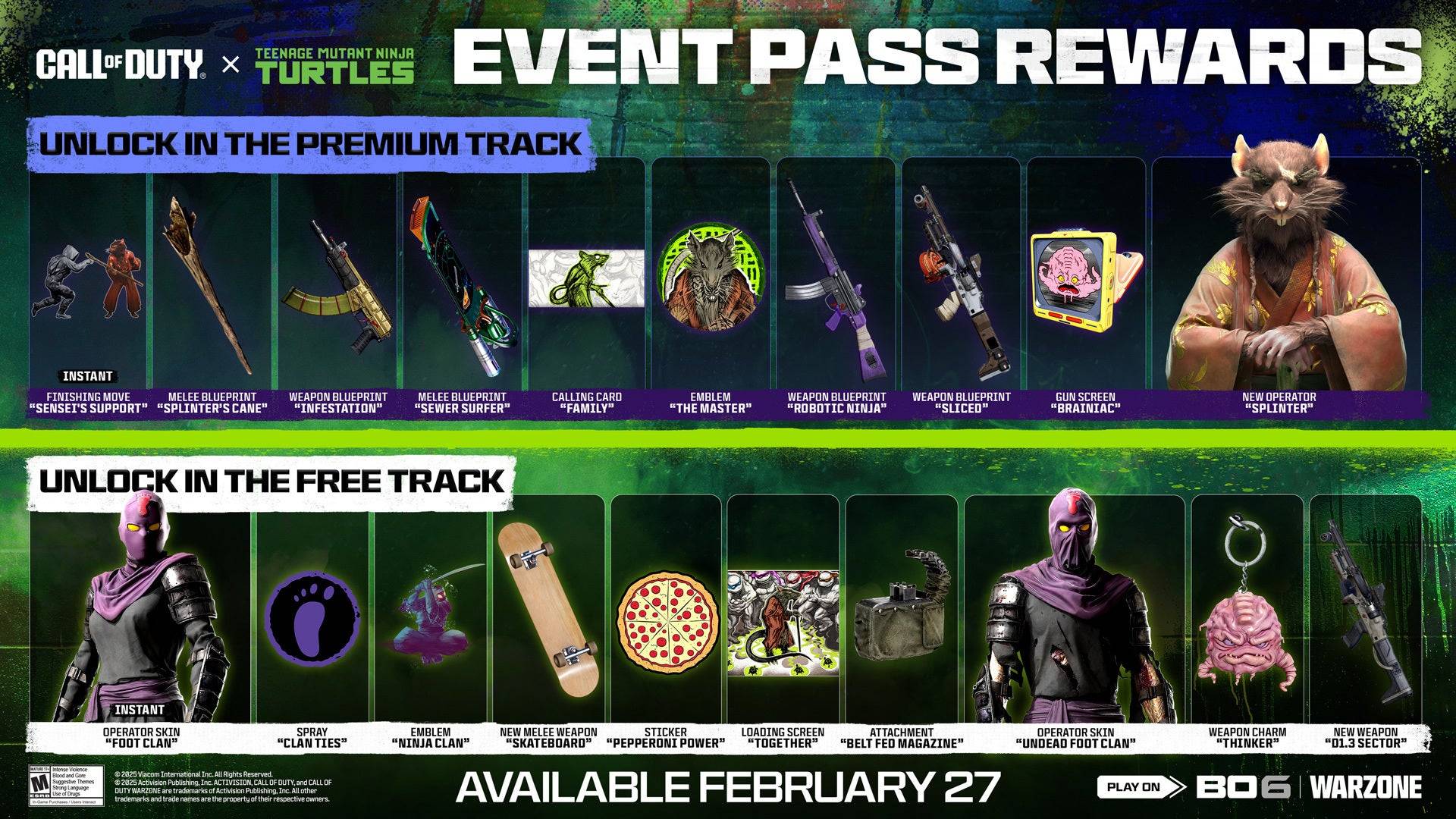 The Turtles Event Pass hanya yang kedua dalam Call of Duty. Kredit Imej: Penerbitan Activision.