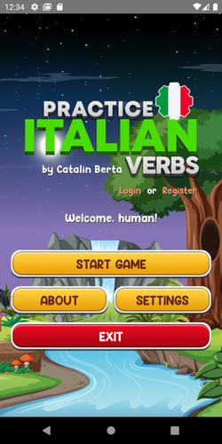 Learn Italian Verbs Game Ảnh chụp màn hình 1