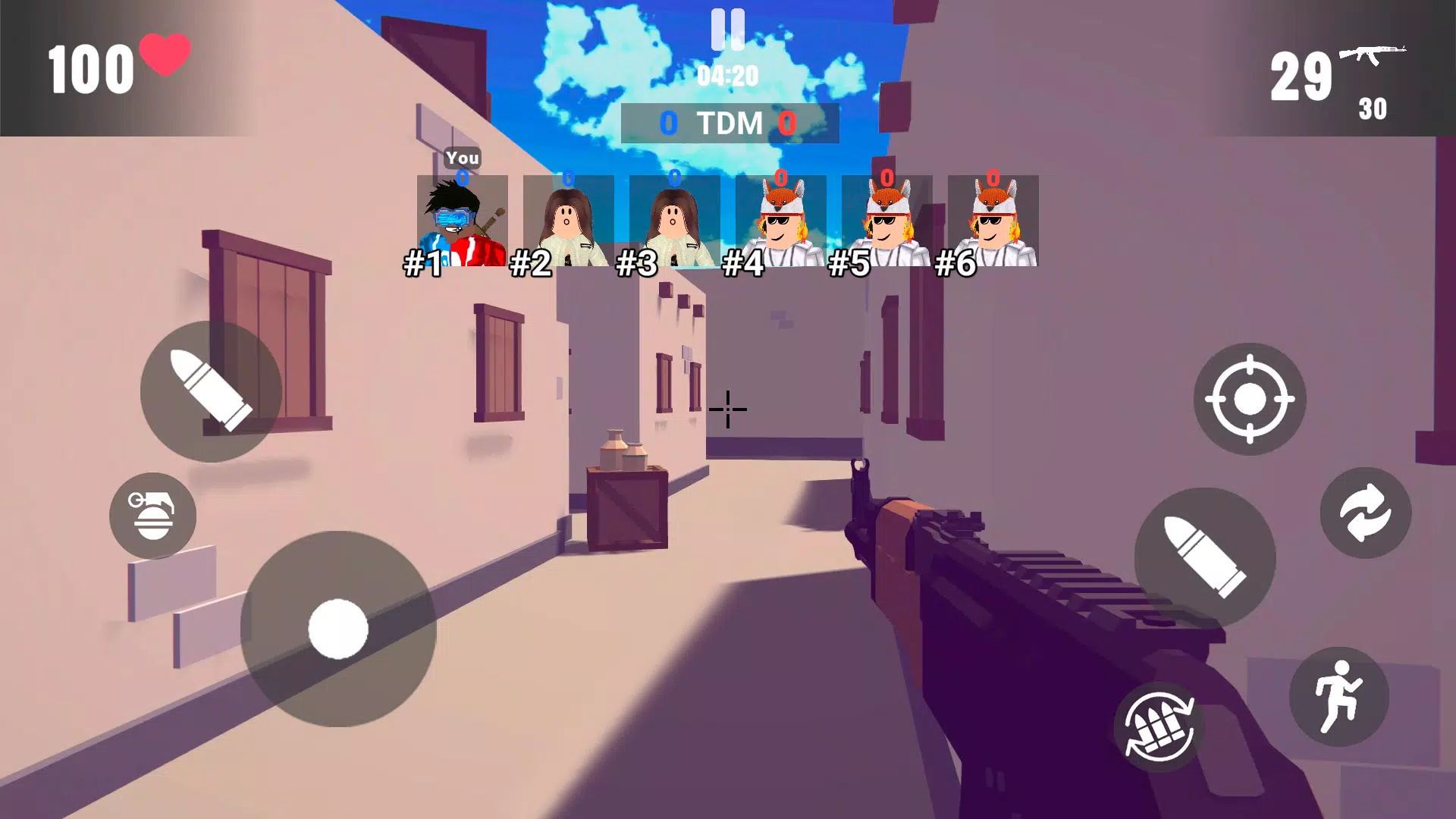 Gunfight Arena: Obby Shooter Schermafbeelding 1