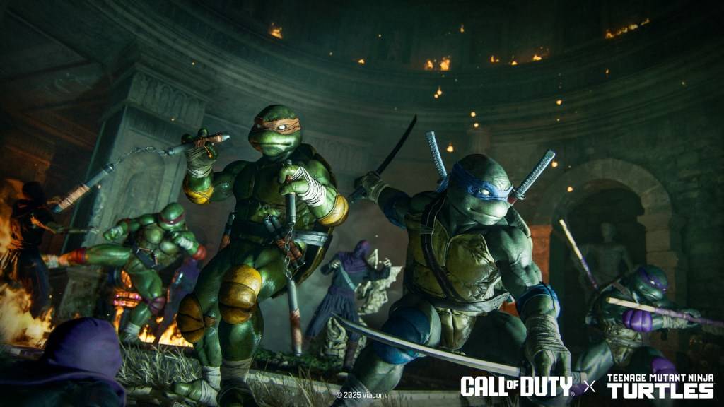 Black Ops 6 ve Warzone'da Teenage Mutant Ninja Turtle Operatör Derileri.