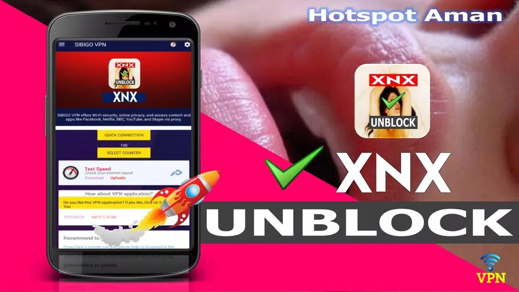 VPN Unblock XnX - Buka Situs X-Video & Sites Captura de pantalla 1