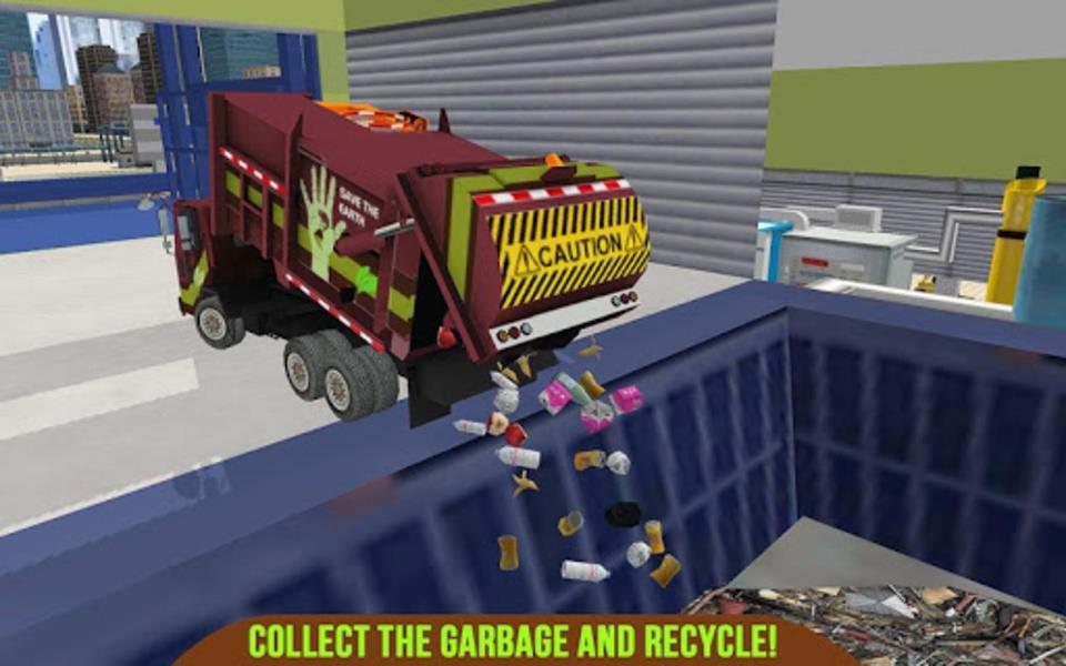 Garbage Truck Recycling SIM Captura de tela 3