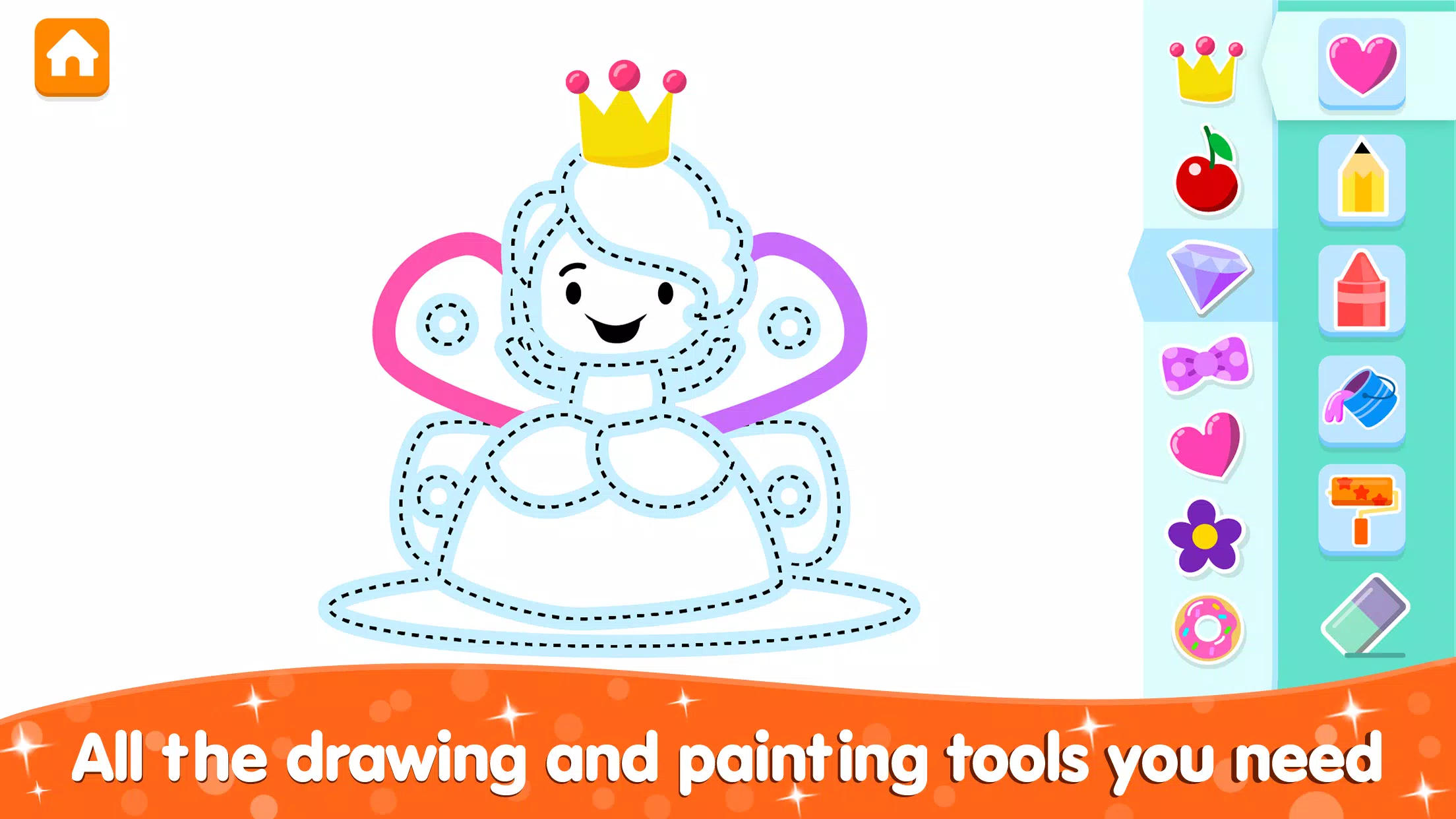 Coloring and Drawing For Girls Screenshot 1