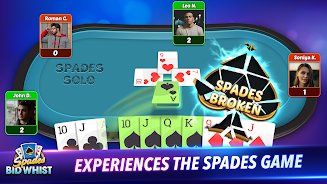 Spades: Bid Whist Classic Game Captura de tela 2