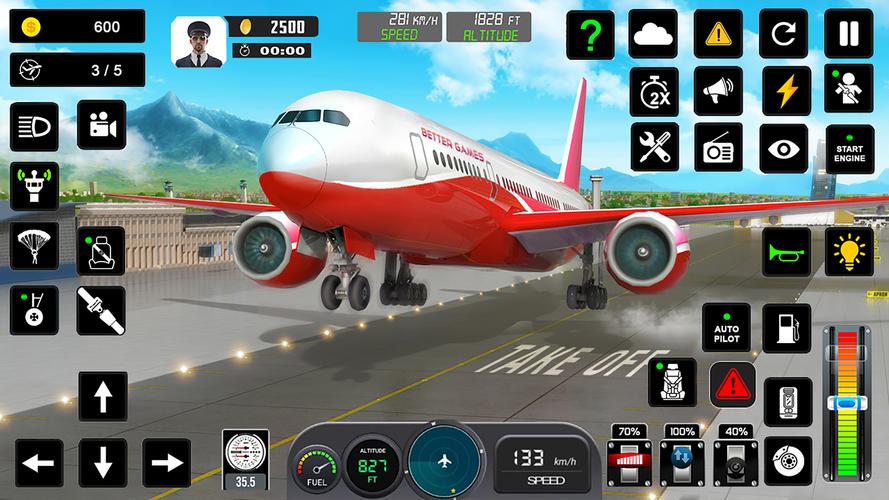 Flight Simulator : Plane Games Screenshot 2