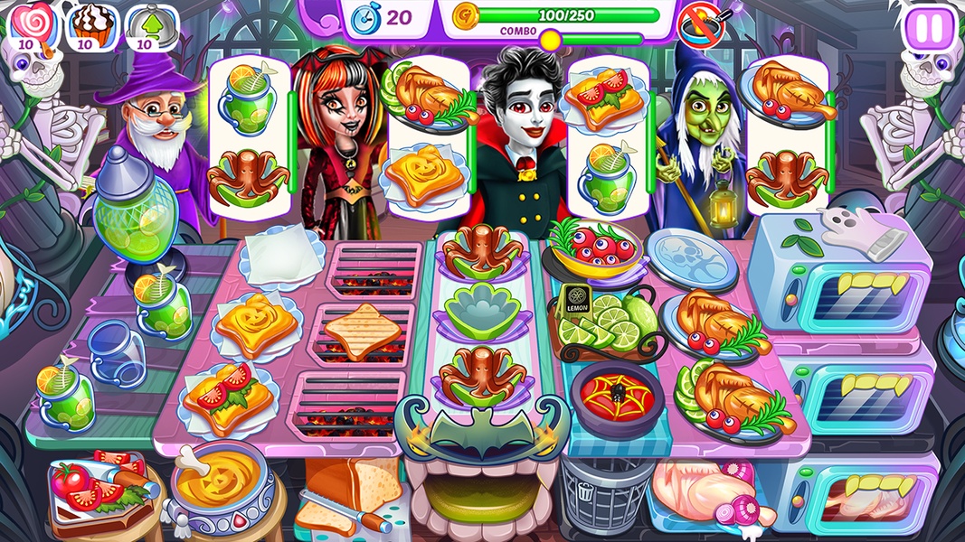 Halloween Madness Cooking Game Ảnh chụp màn hình 0