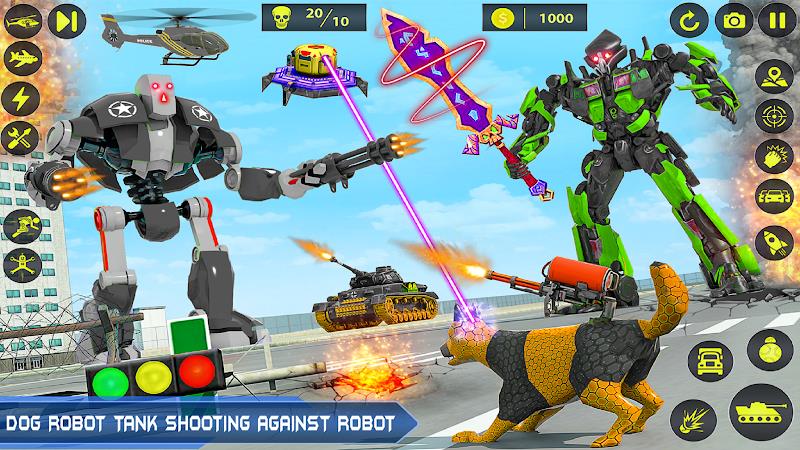 Army Tank Robot Car Games: ဖန်သားပြင်ဓာတ်ပုံ 0