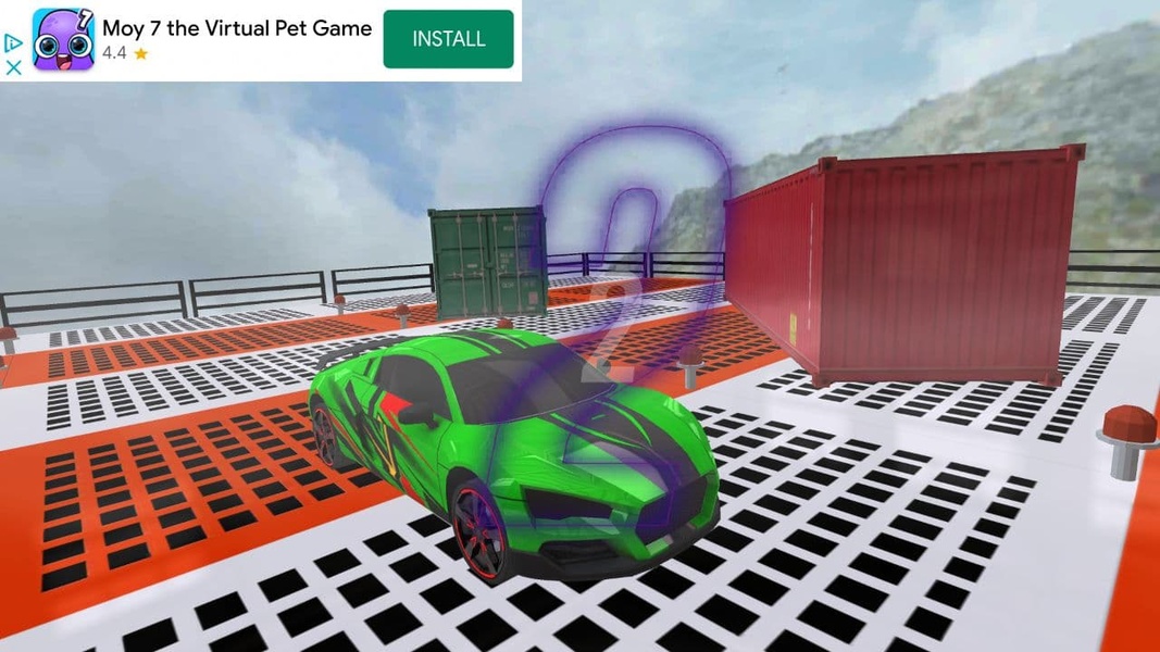 Superhero Car: Mega Ramp Games 스크린샷 1