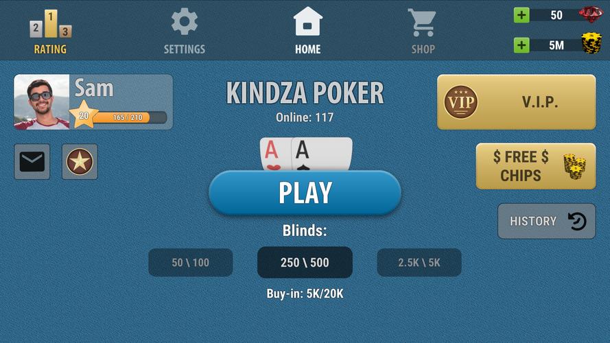 Kindza Poker Schermafbeelding 3