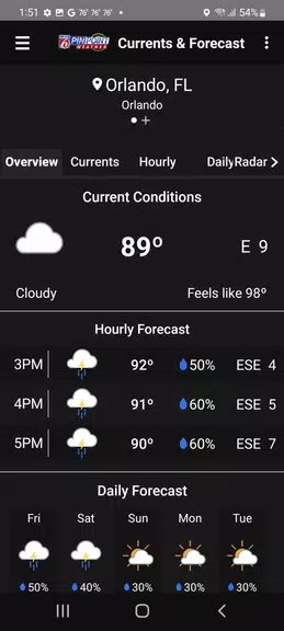 News 6 Pinpoint Weather - WKMG Capture d'écran 1