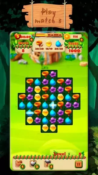 Fairy Forest - match 3 games Ekran Görüntüsü 0