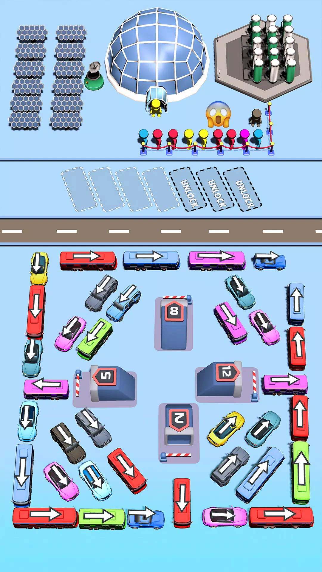 Bus Swipe: Car Parking Jam Capture d'écran 1