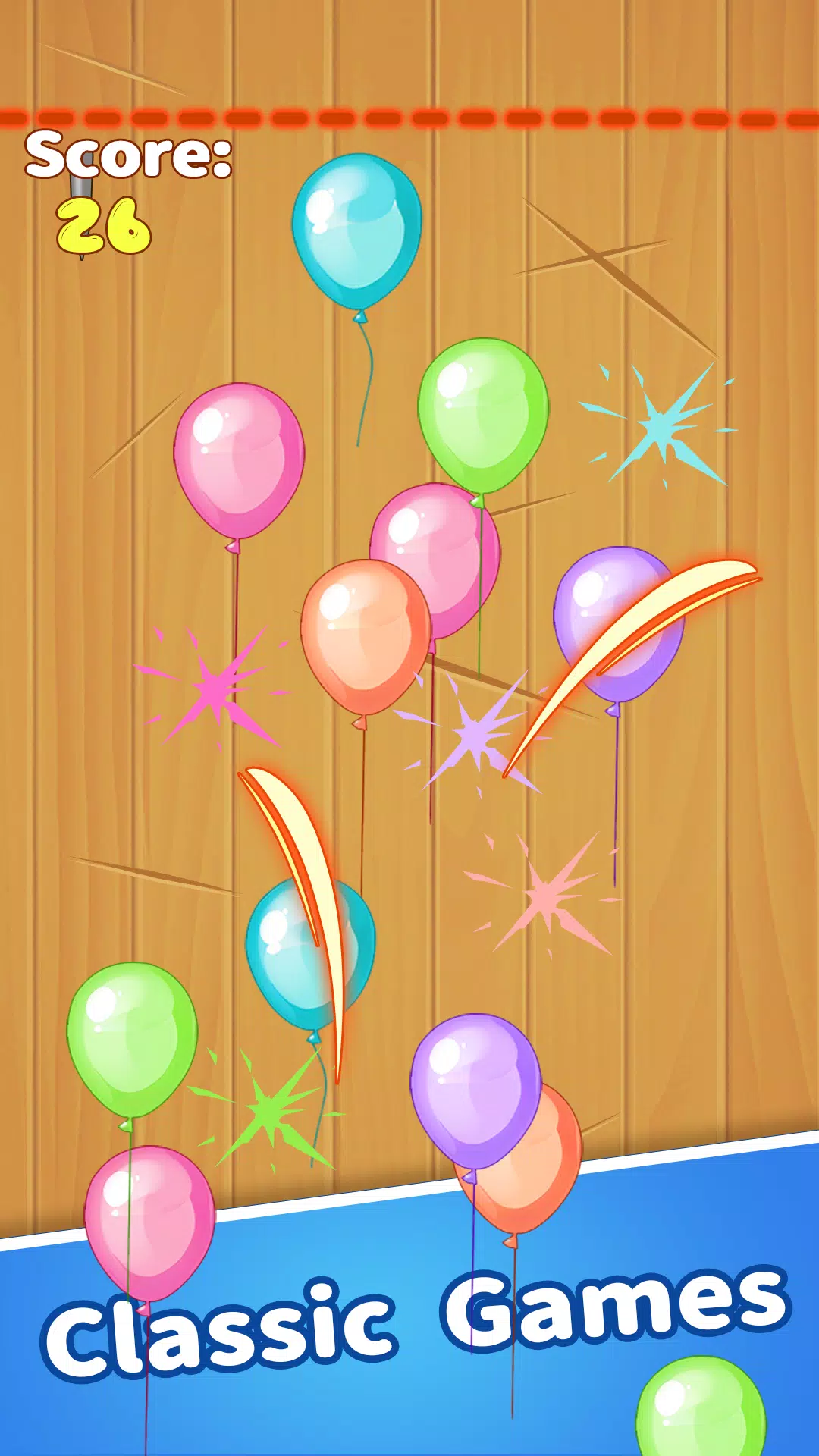 Crazy Breaking Balloons Captura de tela 0