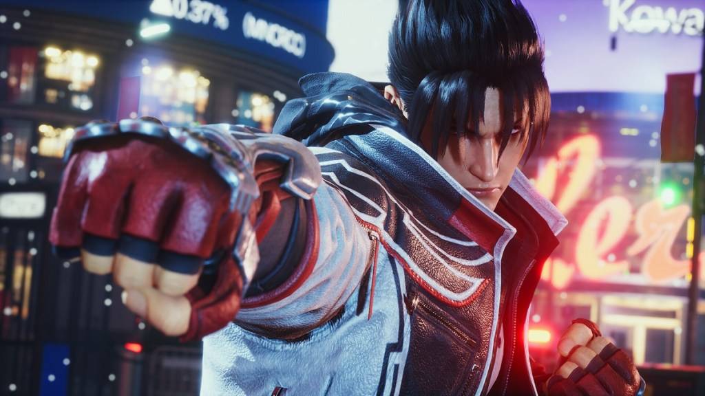 Jin Kazama preparándose para la batalla en Tekken 8