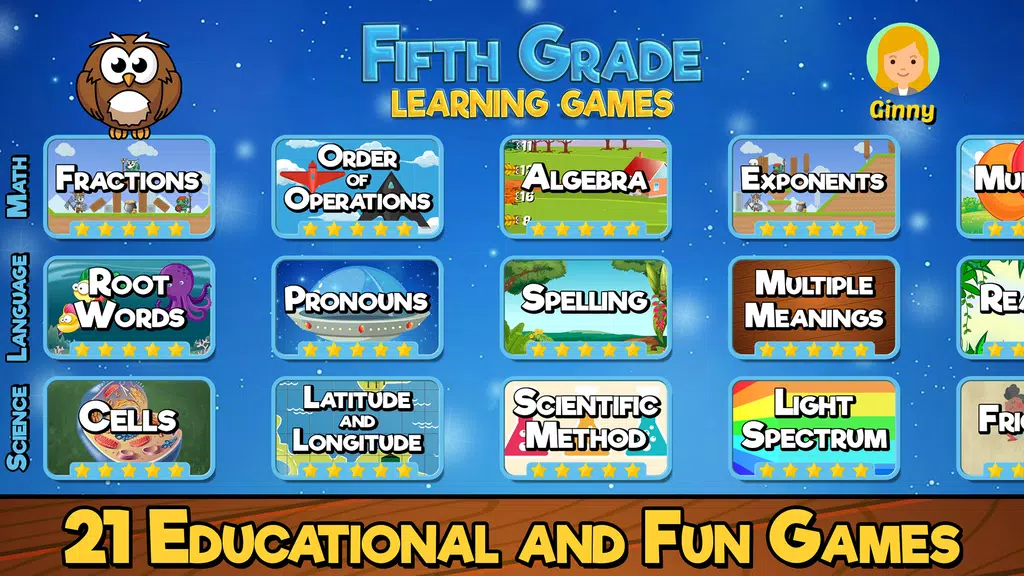 Fifth Grade Learning Games Schermafbeelding 2