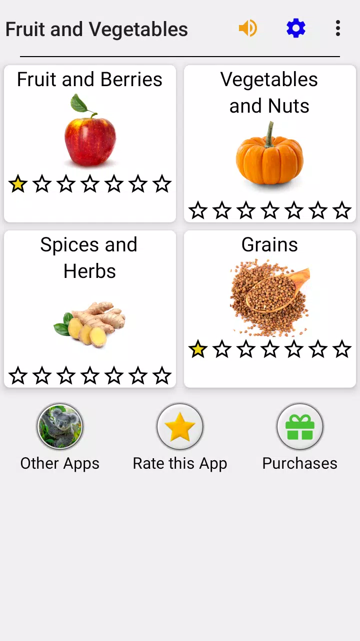 Fruit and Vegetables Capture d'écran 2