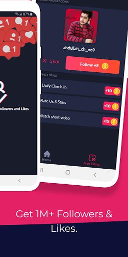 TikFollowers - Get Free Tiktok Followers and Likes ภาพหน้าจอ 1