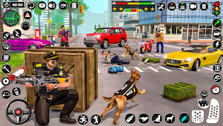 Police Dog Crime Chase Game 3D Tangkapan skrin 2