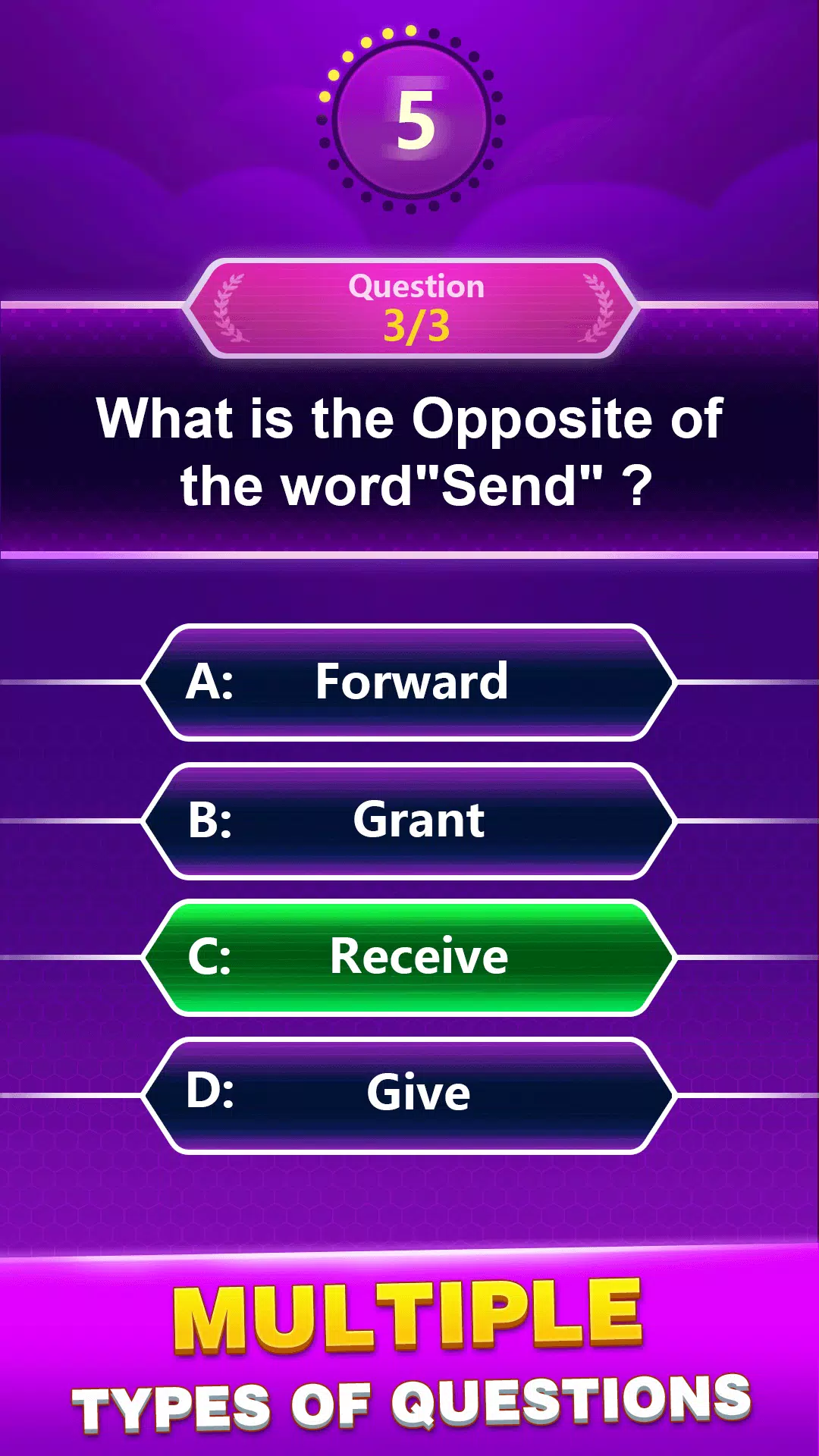 Spelling Quiz - Word Trivia 스크린샷 2