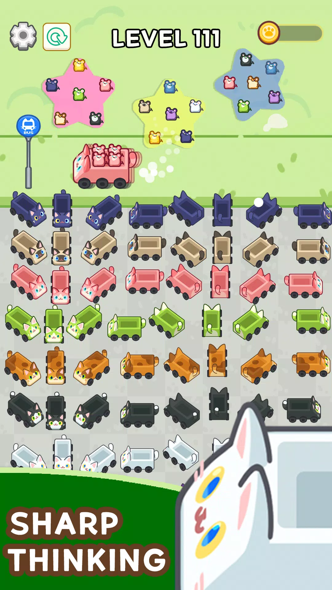 Cat Screw Jam : Bus out Screenshot 2