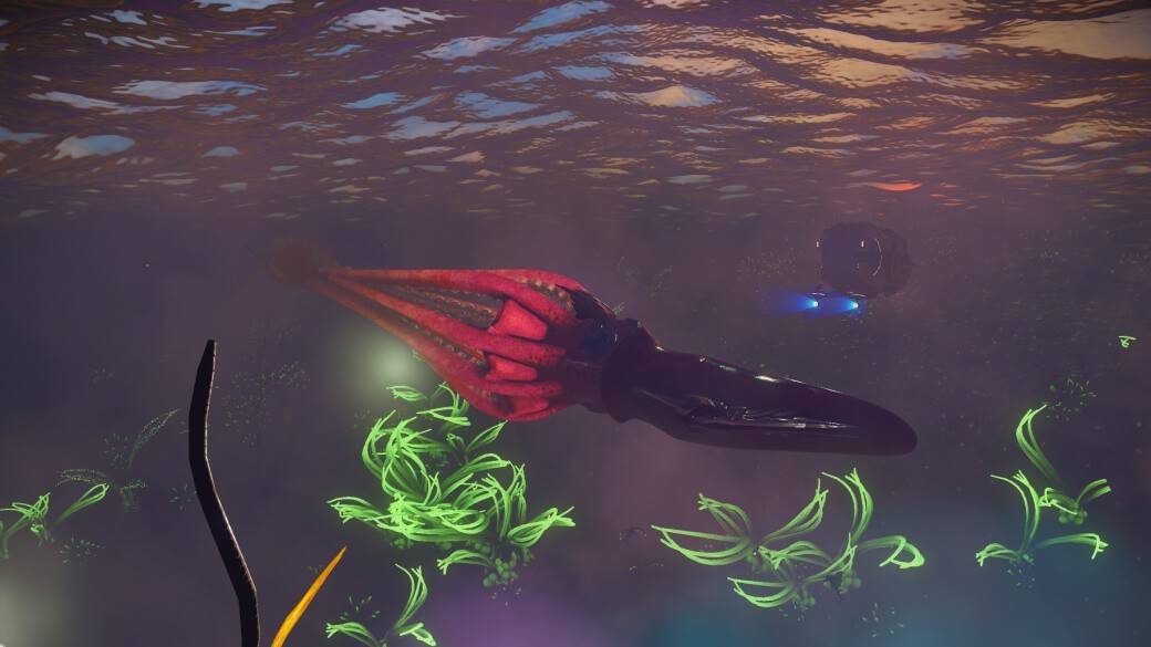 Massive squid enemies