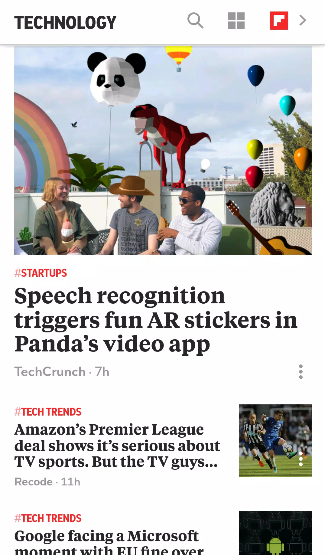 Flipboard Briefing Captura de pantalla 1