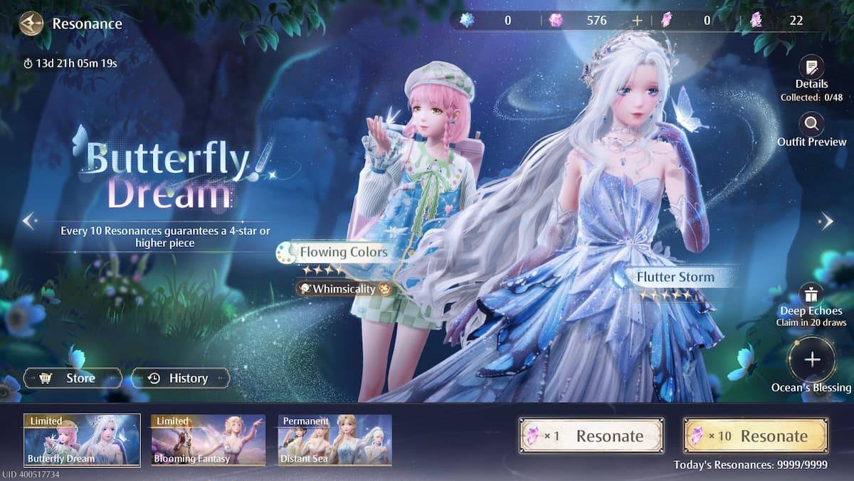 Infinity Nikki: Chi tiết hệ thống Gacha và Pity được tiết lộ
