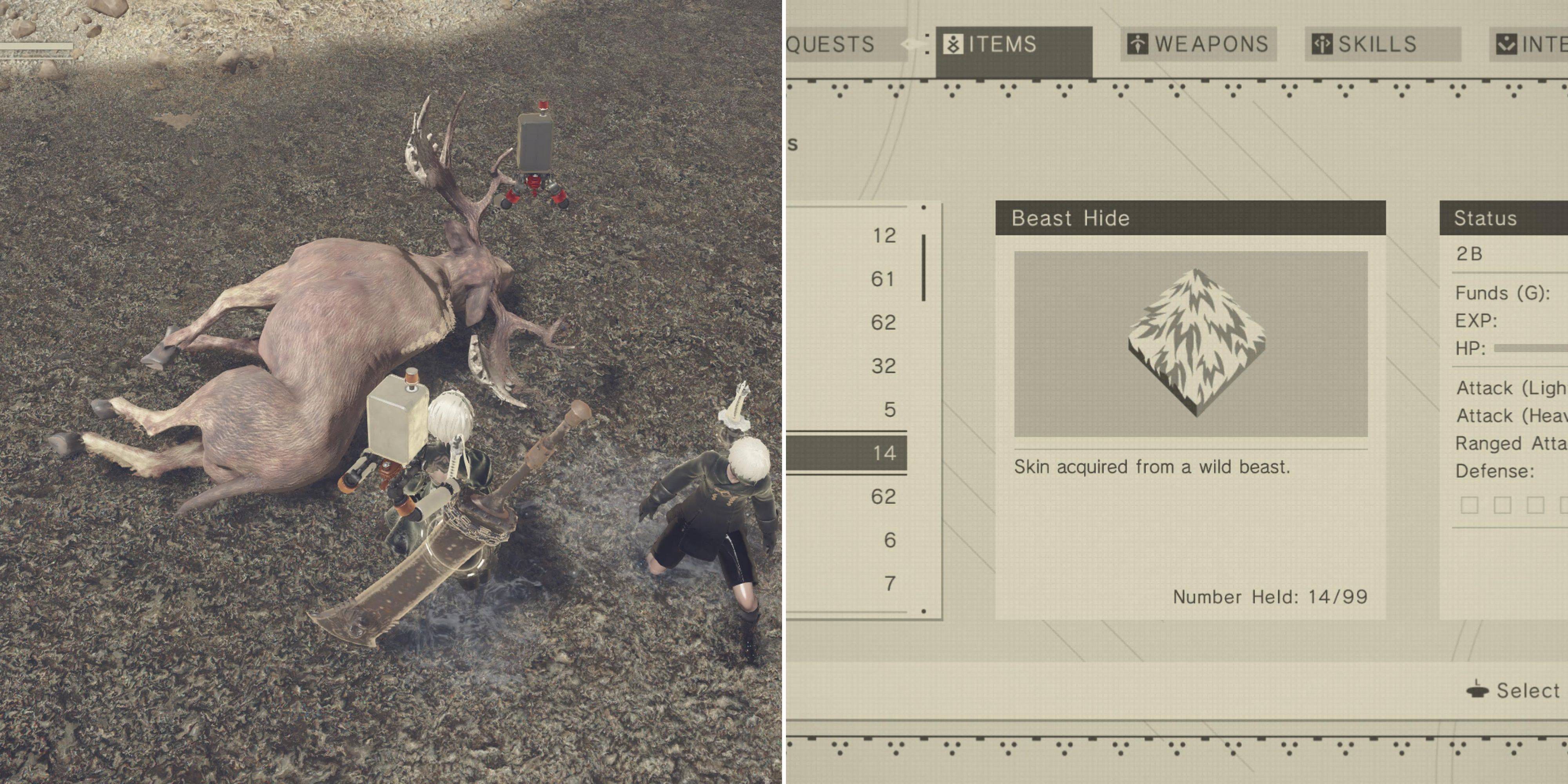 NieR: Automata - Where To Get Beast Hide